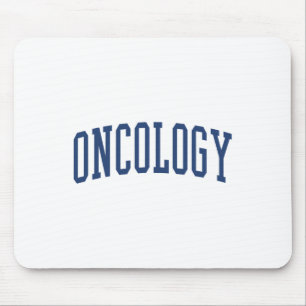 Oncology Nurse Varsity Style Mouse Mat
