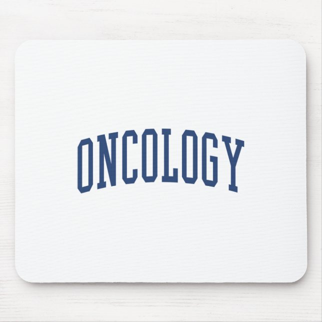Oncology Nurse Varsity Style  Mouse Mat (Front)