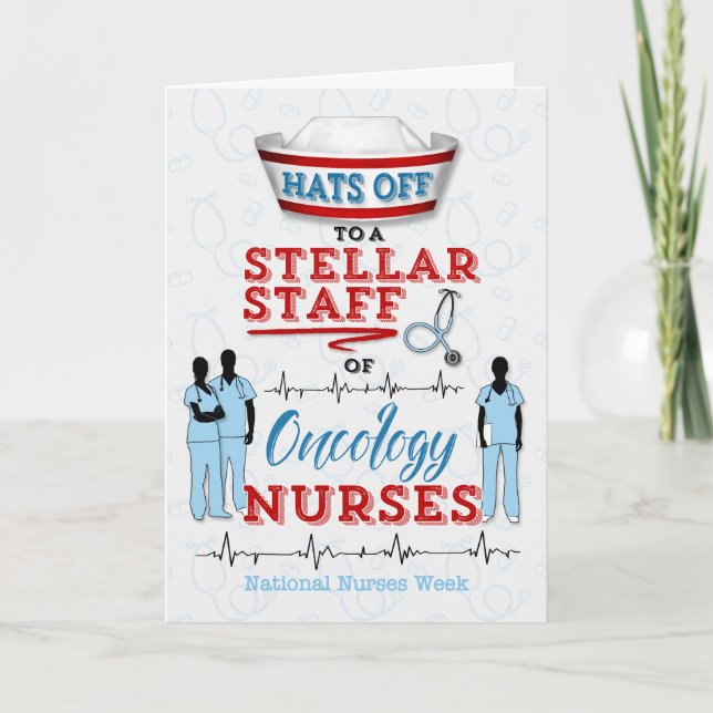 Oncology Nursing for National Nurses Week Thank You Card (Front)