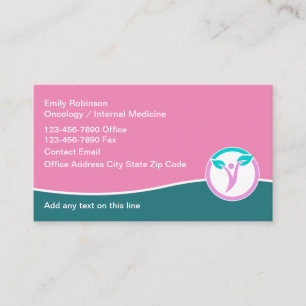 Oncology Oncologist Medical Business Cards