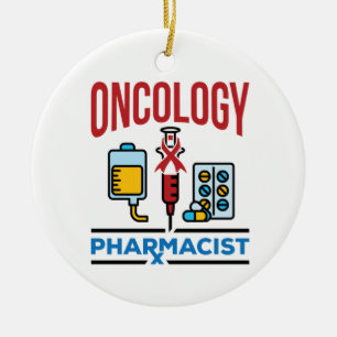 Oncology Pharmacist Cancer Care Pharmacy Team Ceramic Tree Decoration