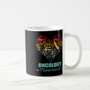 Oncology Pharmacist Heart Funny Vintage Oncology Coffee Mug