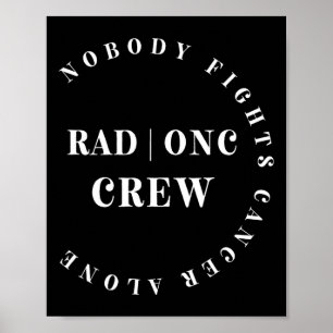 Oncology Radiation Nurse Crew Tee Paediatrics Hemo Poster