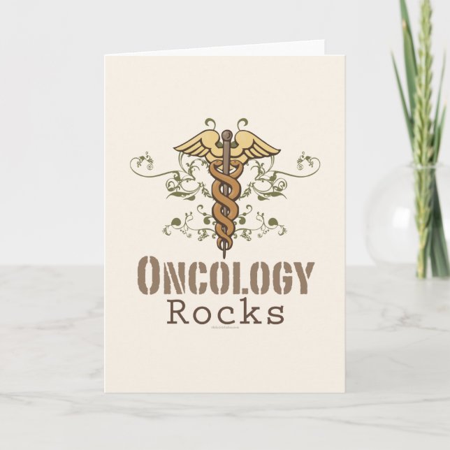Oncology Rocks Greeting Card (Front)