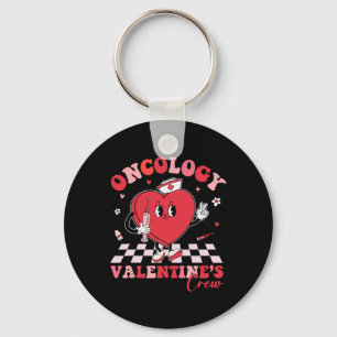 Oncology Valentines Heart Cancer Nurse Crew Loving Key Ring
