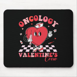 Oncology Valentines Heart Cancer Nurse Crew Loving Mouse Mat