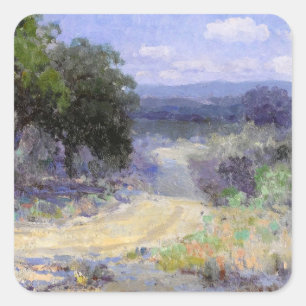 Onderdonk - A Path through the Texas Hill Country Square Sticker