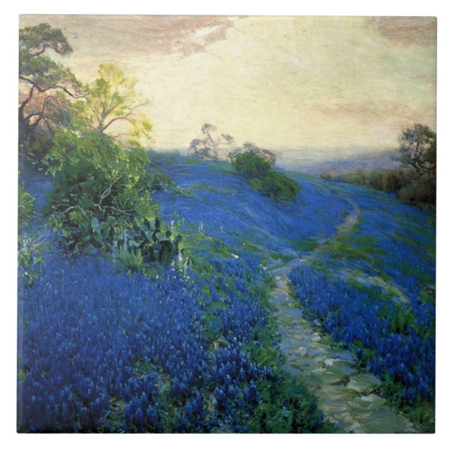Onderdonk - Blue Field Tile (Front)