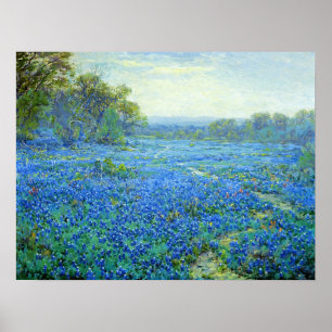 Onderdonk - Bluebonnet Scene Poster