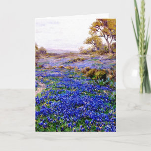 Onderdonk — Bluebonnets at Twilight, North of Sa Card