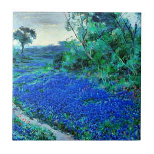Onderdonk - Bluebonnets in the Misty Morning Tile