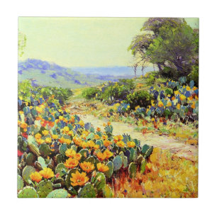 Onderdonk - Cactus in Bloom, Tile