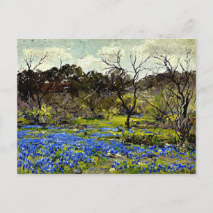 Onderdonk - Early Spring, Bluebonnets and Mesquite Postcard