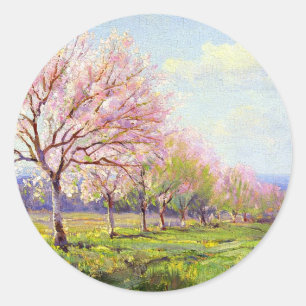 Onderdonk - Peach Orchard, Classic Round Sticker