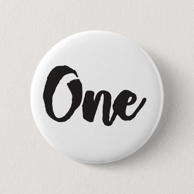 One 1st Birthday Art First Birthday My 1 year Old 6 Cm Round Badge (Front)