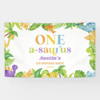 One A-Saurus Dinosaur 1st First Birthday Party