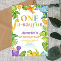 One A-Saurus Dinosaur 1st First Birthday Party