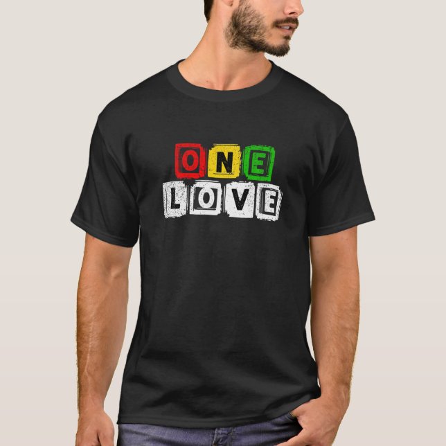 One African Love Black History Month BLM Melanin A T-Shirt (Front)