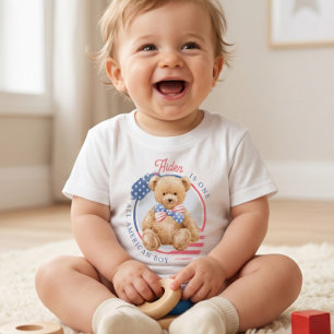 One All American Boy 1st Birthday Baby T-Shirt