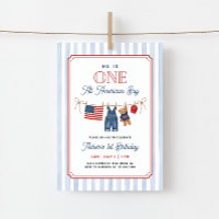 One All American Boy Patriotic 1st Birthday