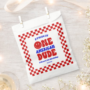 One American Dude 4th of July 1st Birthday Party Favour Bags