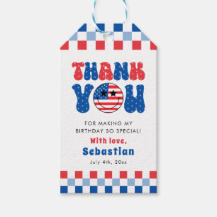 One American Dude 4th Of July First Birthday Gift Tags