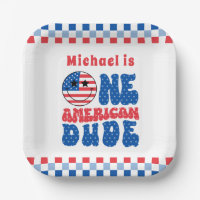 One American Dude 4th Of July Summer 1st Birthday