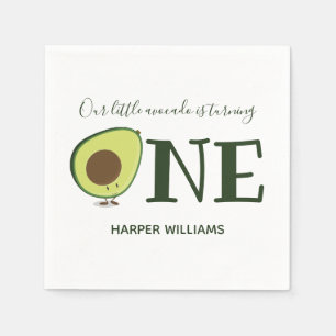 One Avocado Baby First Birthday Napkin