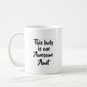 One Awesome Aunt Funny Coffee Mug