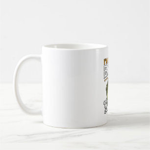 One Bad Bass Grandpa Fishing Vintage Vector Design Coffee Mug