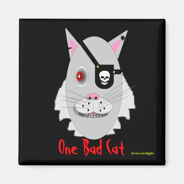 One Bad Cat Magnet (Front)
