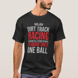 One Ball   Funny Men’s Racing T-Shirt