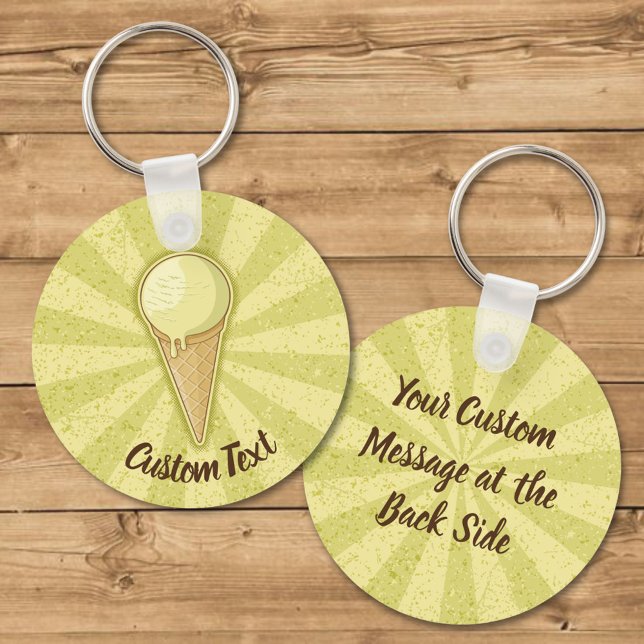 One Ball Ice Cream Cone Keychain (Creator Uploaded)