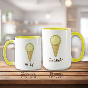One Ball Ice Cream Cone Mug