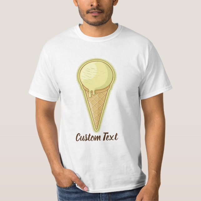 One Ball Ice Cream Cone T-Shirt (Front)