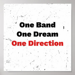 One Band One Dream One Direction Poster