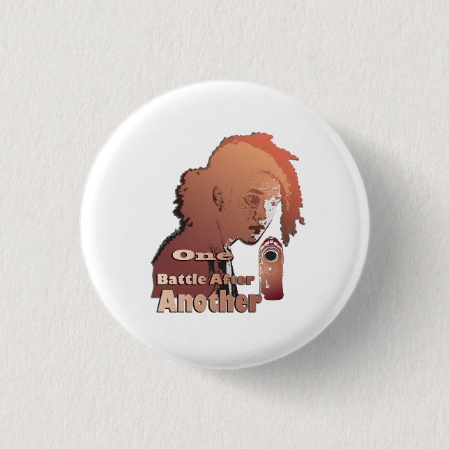 One Battle After Another – Cinematic Movie-Inspire 3 Cm Round Badge (Front)