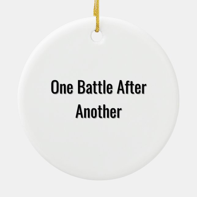 One Battle After Another – Cinematic Movie-Inspire Ceramic Tree Decoration (Back)