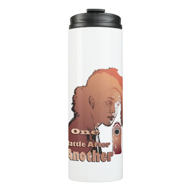 One Battle After Another – Cinematic Movie-Inspire Thermal Tumbler (Front)