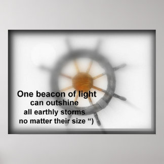 One beacon of light. poster