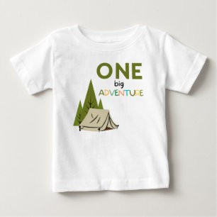 ONE big Adventure first birthday baby shirt