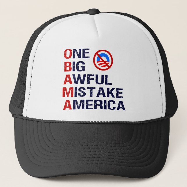 One Big Awful Mistake, America Trucker Hat (Front)