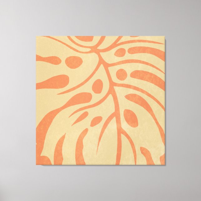 One big monstera canvas print (Front)