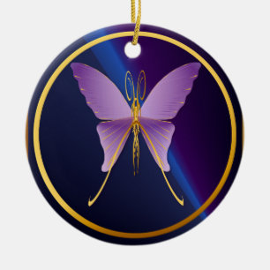 One Big Purple Butterfly Ornaments