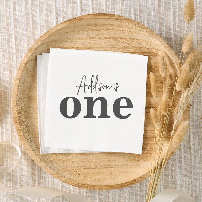 ONE Birthday Invitation Napkin (Creator Uploaded)