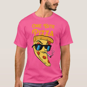 One Bite Pizza Cute Funny Pizza For Men Women Pizz T-Shirt