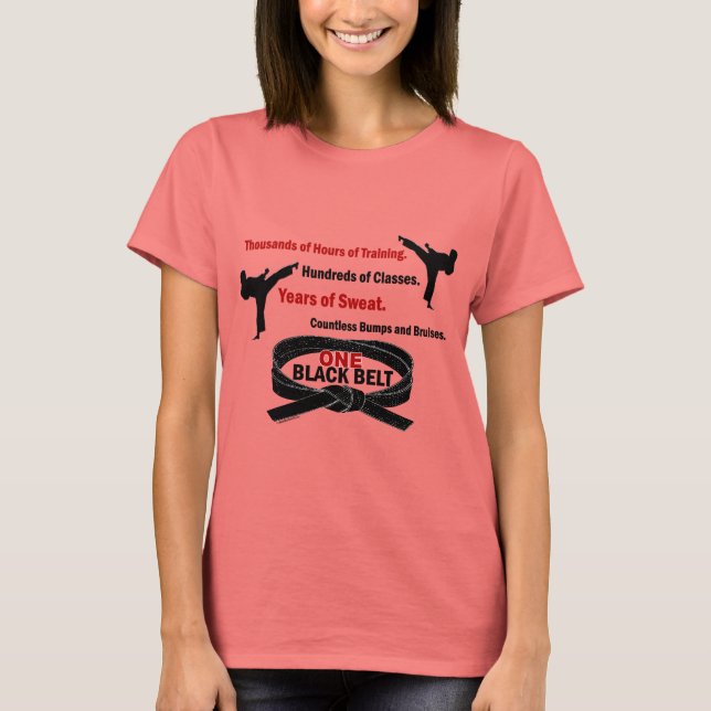 ONE Black Belt 1 KARATE T-SHIRTS & APPAREL (Front)
