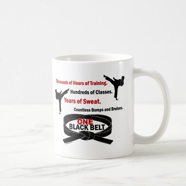 ONE Black Belt 1 KARATE T-SHIRTS & APPAREL Coffee Mug (Right)