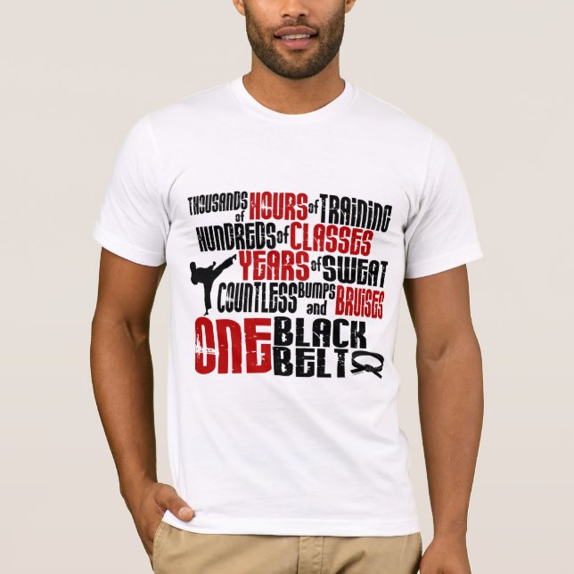 ONE Black Belt 2 KARATE T-SHIRTS & APPAREL (Front)