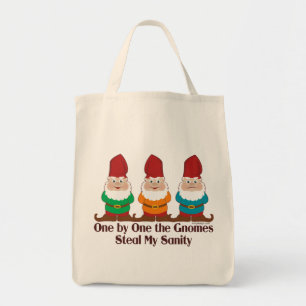 One By One The Gnomes Funny Tote Bag